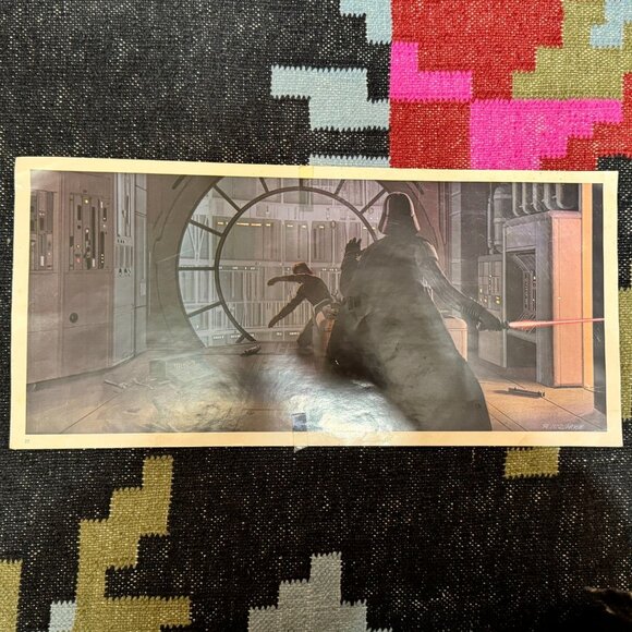 Star Wars Concept Poster Print #22, Darth Vader & Luke, R. McQuarrie, circa 1980 - Picture 1 of 12